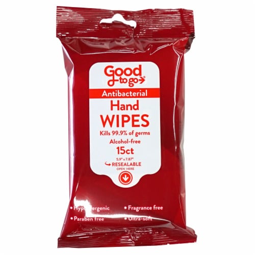 Good To Go Antibacterial Hand Wipes Perspective: front