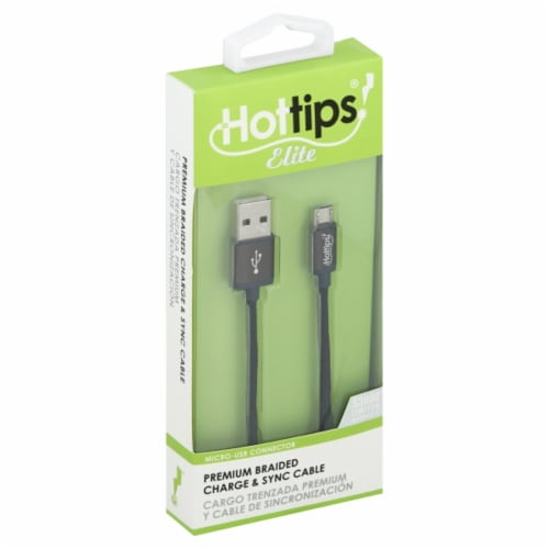 Hottips Premium Braided Lightning Cable, 1 ct Kroger