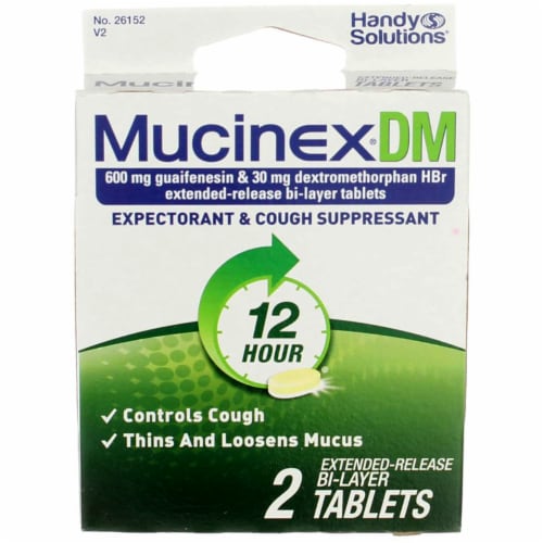 Mucinex Dm Expectorant And Cough Suppressant Tablets 12 Hour 2 Ct 1 Harris Teeter