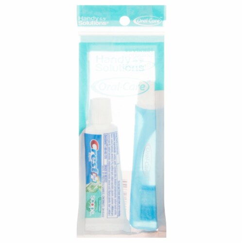 Handy Solutions Oral Care Toothepaste & Travel Toothbrush Combo Perspective: front