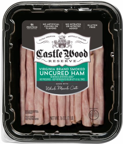 Castle Wood™ Reserve Virginia Brand Smoked Uncured Ham Perspective: front