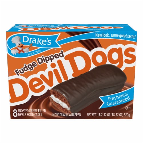 Drake’s™ Fudge Dipped Devil Dogs Perspective: front