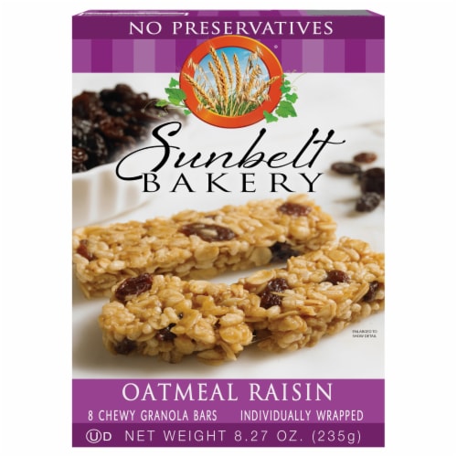 Sunbelt Bakery® Oatmeal Raisin Chewy Granola Bars Family Pack Perspective: front