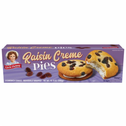 Little Debbie Raisin Creme Pies Perspective: front