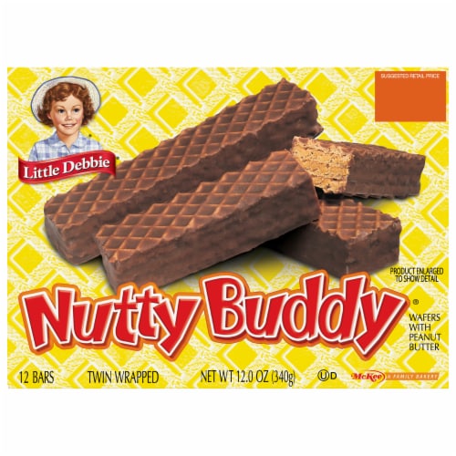 Little Debbie® Nutty Buddy® Peanut Butter Wafer Bars Perspective: front
