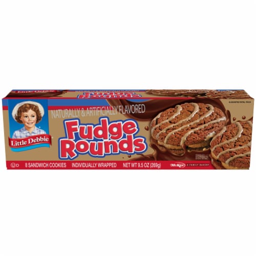 Little Debbie® Fudge Rounds Sandwich Cookies Family Pack Perspective: front