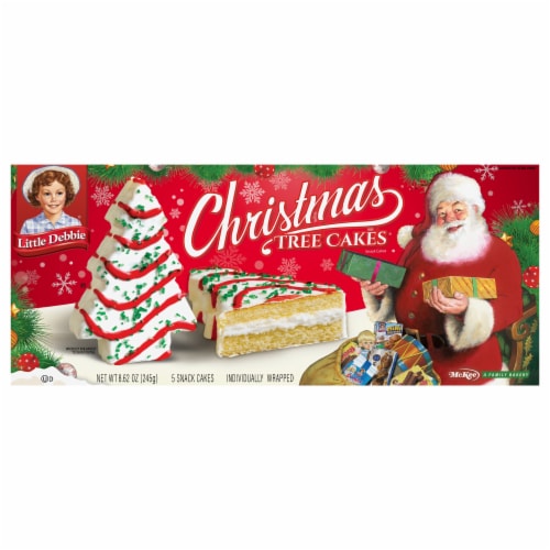 Little Debbie® Vanilla Christmas Tree Snack Cakes® Family Pack Perspective: front