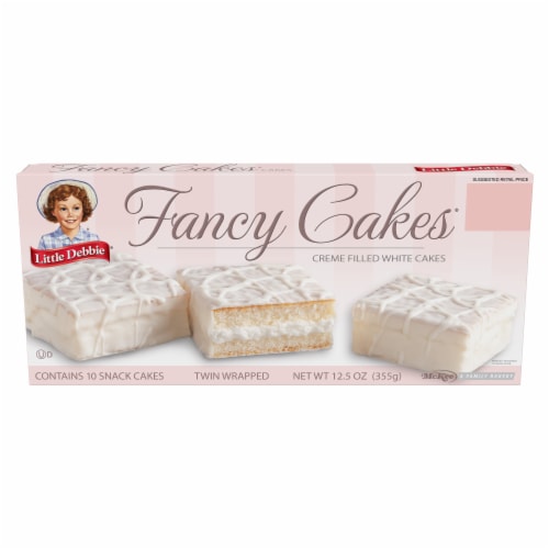 Little Debbie® Fancy Cakes® Creme Filled White Cake Perspective: front