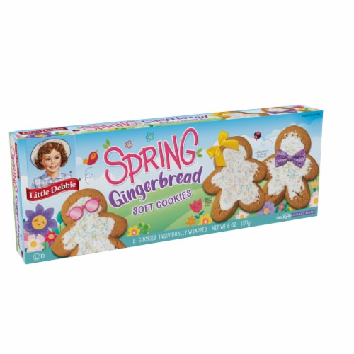 Little Debbie Gingerbread Soft Cookies Perspective: front