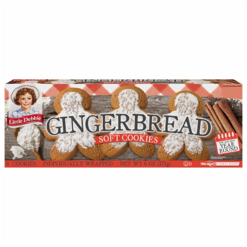 Little Debbie Gingerbread Soft Cookies Perspective: front