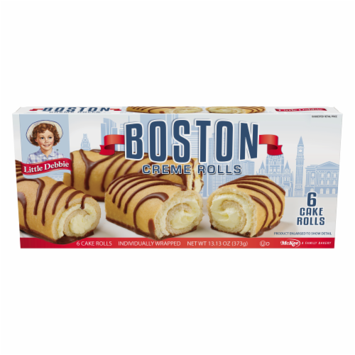 Little Debbie Boston Creme Cake Rolls Perspective: front