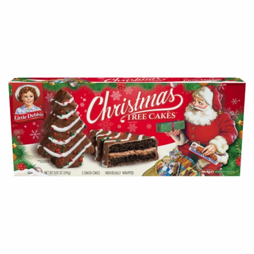 Little Debbie® Chocolate Christmas Tree Snack Cakes Perspective: front