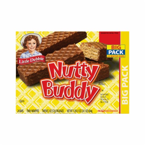 Little Debbie® Nutty Buddy® Peanut Butter Wafer Bars Big Pack Perspective: front