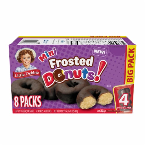 Little Debbie® Frosted Mini Donuts Packs Perspective: front
