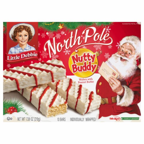 Little Debbie® North Pole Nutty Buddy® Snack Cakes Family Pack Perspective: front