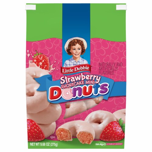 Little Debbie® Mini Strawberry Donuts Perspective: front
