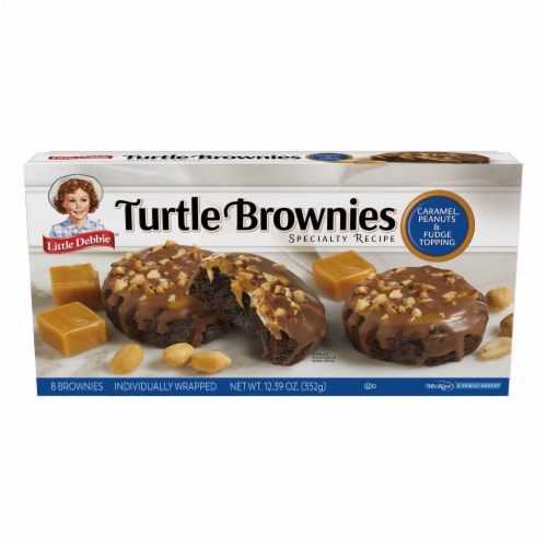 Little Debbie Turtle Brownies Snacks Perspective: front