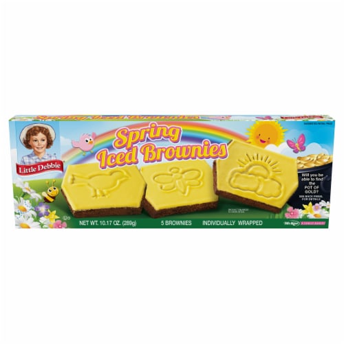 Little Debbie Spring Iced Brownies Perspective: front