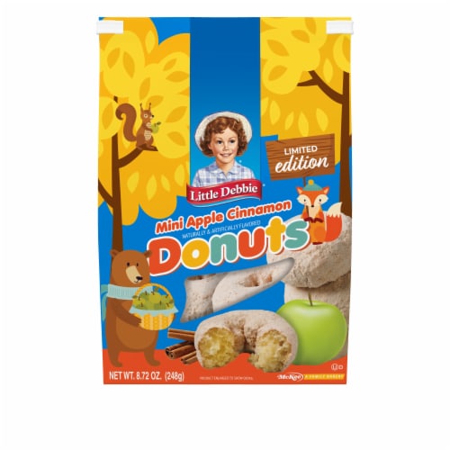 Little Debbie Limited Edition Mini Apple Cinnamon Donuts Perspective: front