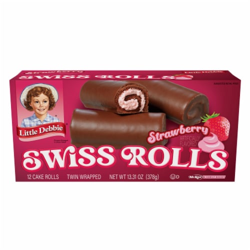 Yule Log snack cakes, mini yule log Little Debbie swiss rolls snack cakes