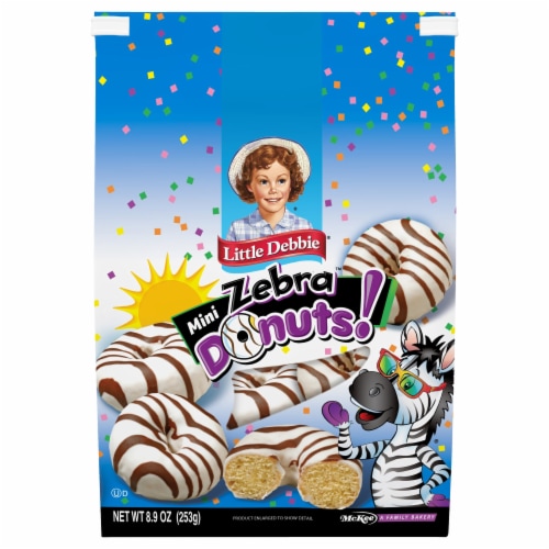 Little Debbie® Mini Zebra Donut Snack Cakes Perspective: front