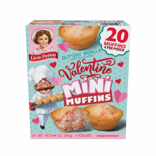 Little Debbie® Valentine Mini Muffin Pouches Perspective: front