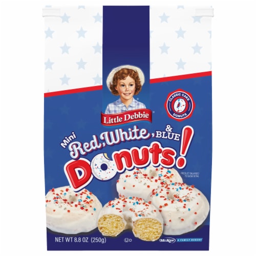 Little Debbie® Red White and Blue Mini Donuts Perspective: front