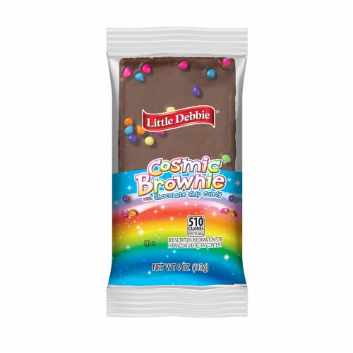 Little Debbie Cosmic Brownie with Chocolate Chip Candy Perspective: front