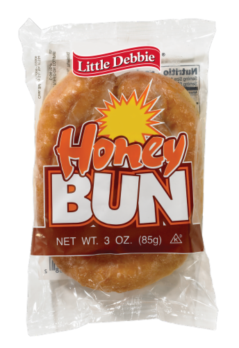 Little Debbie Honey Bun Perspective: front
