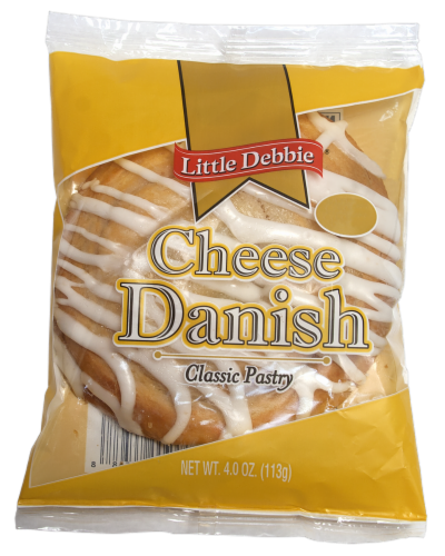 Little Debbie Cheese Danish Classic Pastry Perspective: front