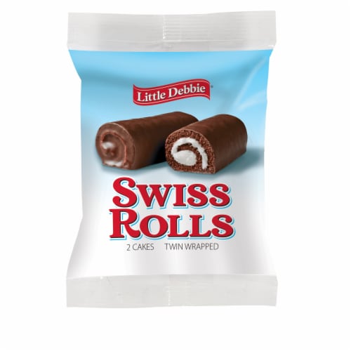 Little Debbie Swiss Rolls Snack Cakes Twin Pack Perspective: front