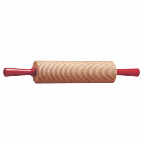 Bethany 17.25 Wood Corrugated Rolling Pin 420 Perspective: front
