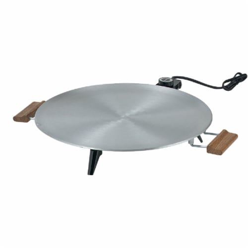 Bethany Housewares Heritage Lefse Grill - Plain Aluminum Perspective: front