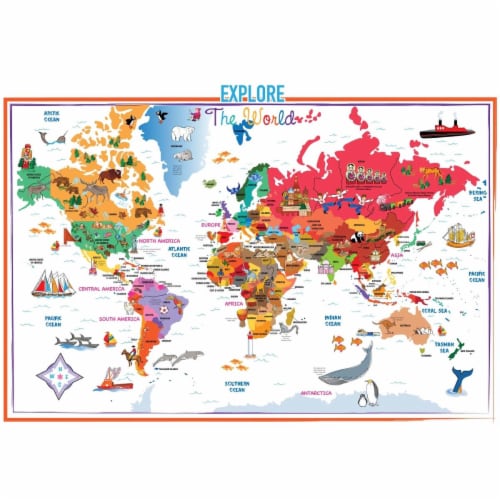 Kappa Map Group 17396 World Illustrated Map, 1 - Ralphs