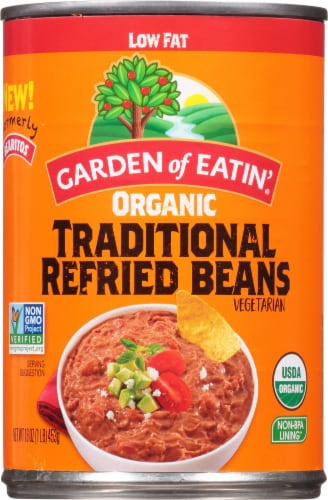 Bearitos Low Fat Organic Traditional Refried Beans Perspective: front