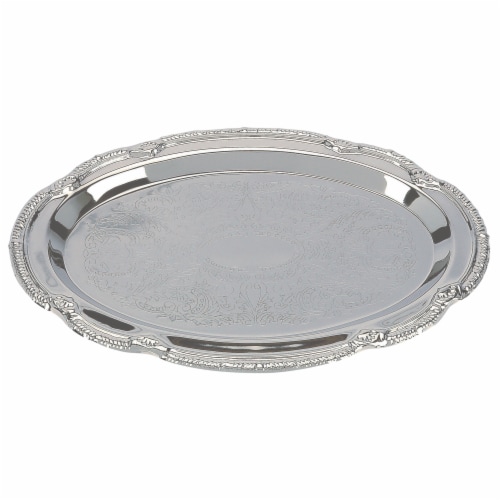 Sterlingcraft Silver Finish Serving Tray 9 x 6 inches Perspective: front