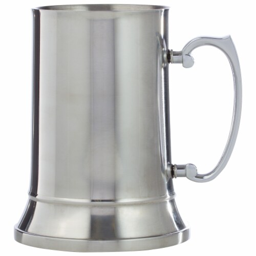 Maxam Stainless Steel 20oz Beer Mug Perspective: front