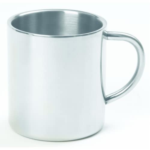 Maxam 15oz Double Wall Stainless Steel Coffee Cup Perspective: front