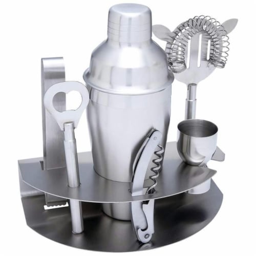 Wyndham House 7Pc Stainless Steel Bar Set Perspective: front