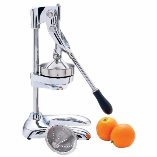Maxam KTJUICE6 10 1/4'' Heavy Duty Professional Juicer - Chrome Perspective: front