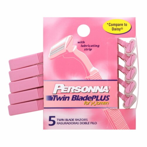 Personna Razor Blades - Twin Blade Plus - 5 Pack Perspective: front
