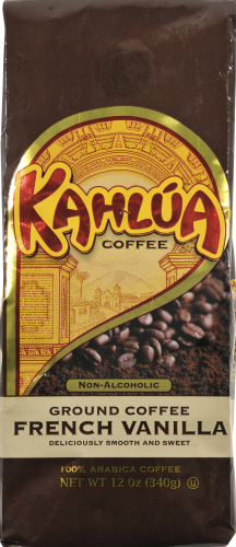 Kahlua French Vanilla Medium Roast Ground Coffee Perspective: front