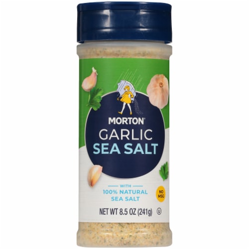 Morton® Garlic Sea Salt Perspective: front