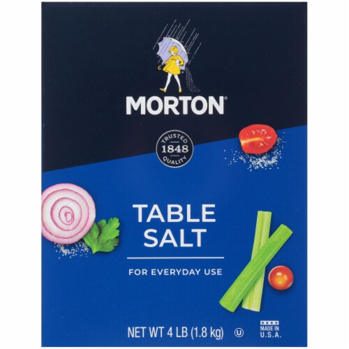 Morton® Table Salt Perspective: front