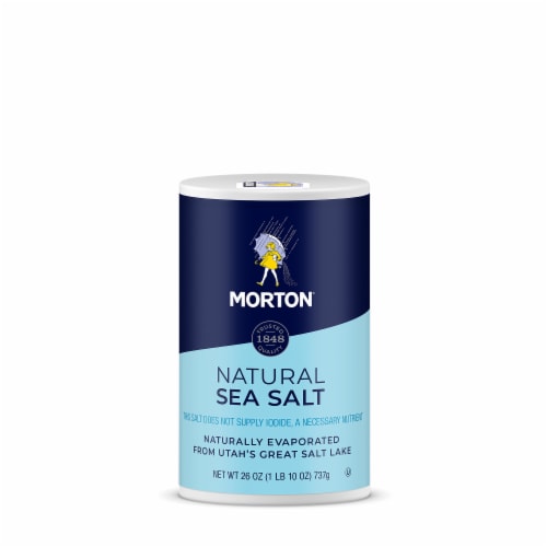 Morton® Natural Sea Salt Perspective: front