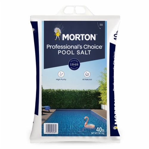 Morton® Professional's Choice® Pool Salt Perspective: front