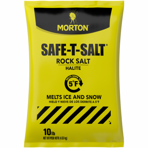 Morton Safe-T-Salt Halite Rock Salt Snow and Ice Melt, 25 lb - Mariano's