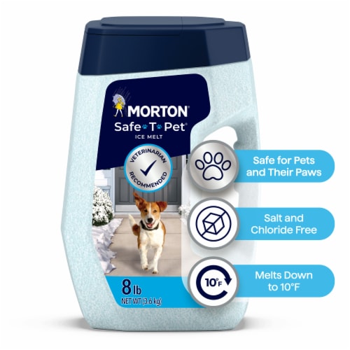 Morton® Safe-T-Pet Ice Melt Shaker Jug Perspective: front