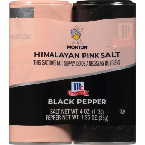 Morton® Himalayan Pink Salt and McCormick® Black Pepper Variety Shaker Pack