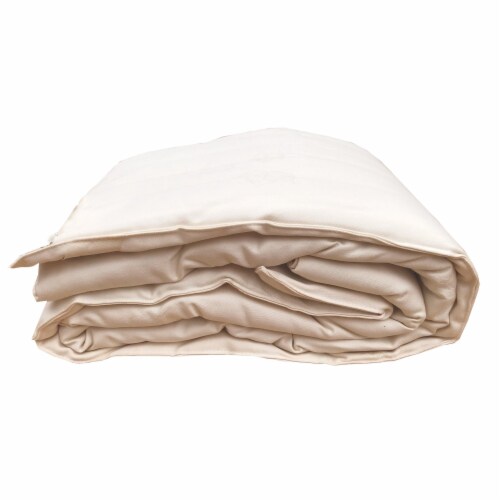 Organic Crib Bedding - Crib Wool Filled Comfort Pad 1/2  Thick 28 x 52 Perspective: front